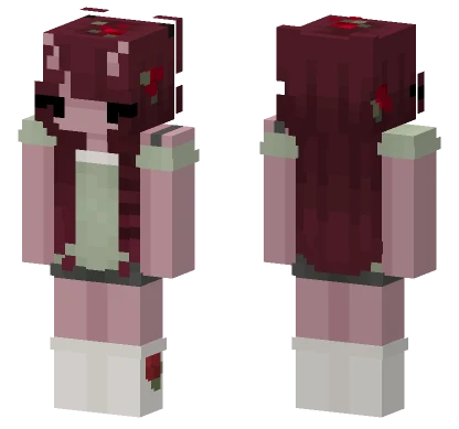 Bloody Rose Outfit Minecraft skin