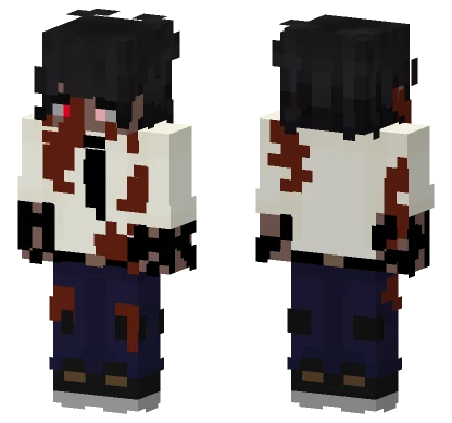 Bloody School Uniform Minecraft skin
