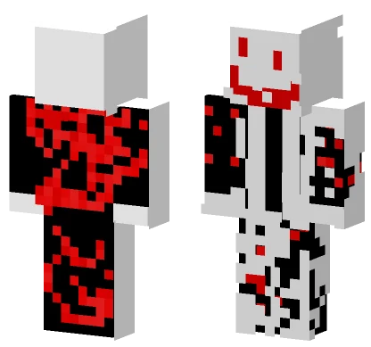 Bloody Skeleton Man Minecraft skin