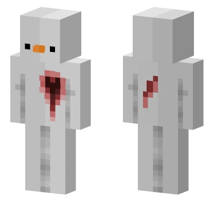 Bloody Snowman Minecraft skin