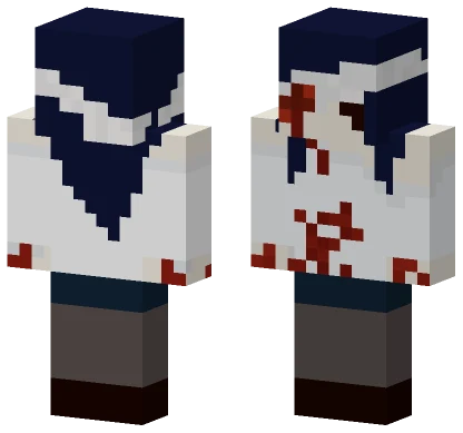 Bloody Zombie Girl Minecraft skin