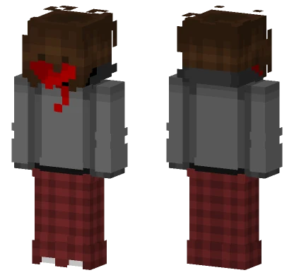 Bloody Zombie Hunter Minecraft skin