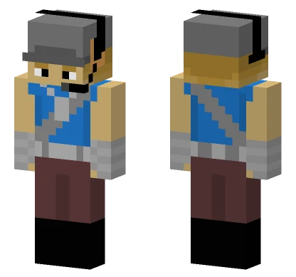 Blu Scout Minecraft skin