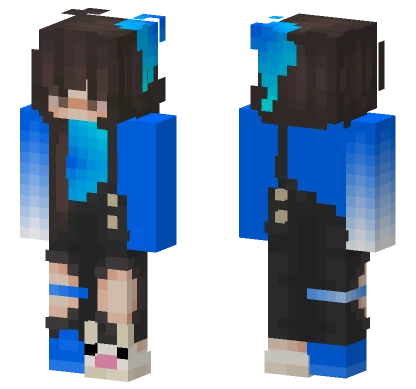 Blue Accident Minecraft skin