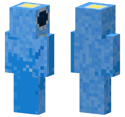 Blue Among Us Minecraft skin