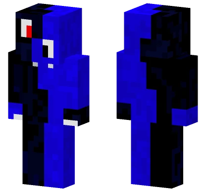 Blue And Black Monster Minecraft skin