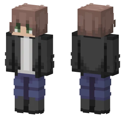 Blue And Grey Outfit Minecraft skin
