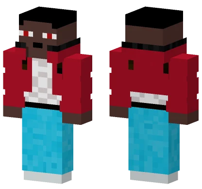 Blue and Red Jumpsuit Minecraft skin