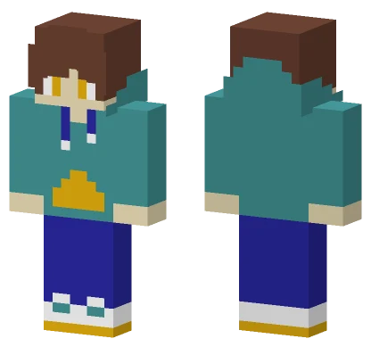 Blue and Teal Outfit Minecraft skin