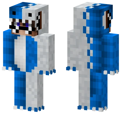 Blue and White Creature Minecraft skin