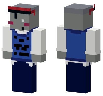 Blue and White Jumpsuit Minecraft skin
