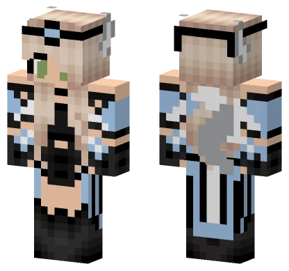 Blue And White Outfit Minecraft skin