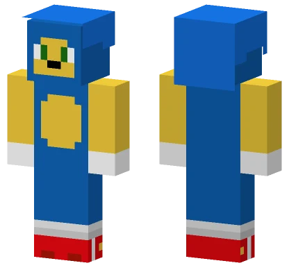 Blue and Yellow Character Minecraft skin