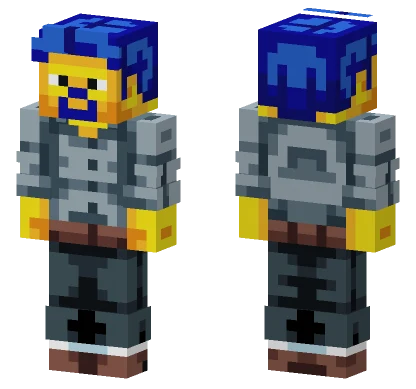 Blue and Yellow Guard Minecraft skin