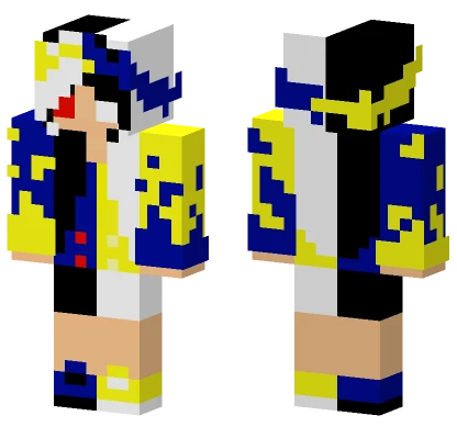 Blue And Yellow Mage Minecraft skin
