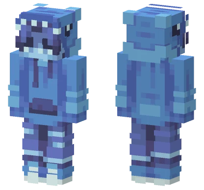 Blue Anime Boy Minecraft skin