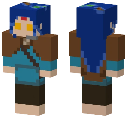 Blue Archer Outfit Minecraft skin