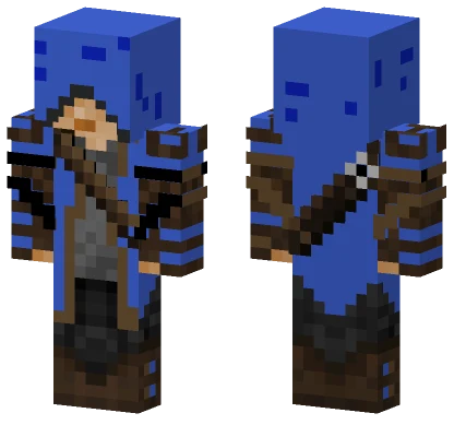 Blue Assassin's Creed Minecraft skin