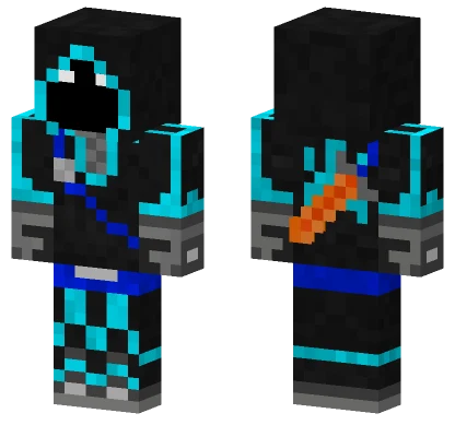 Blue Badboyhalo Minecraft skin
