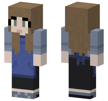 Blue Baker Minecraft skin