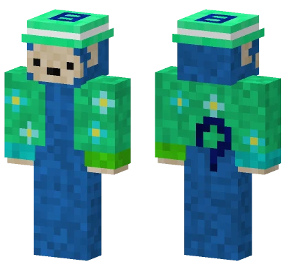 Blue Beach Monkey Minecraft skin