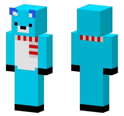 Blue Bear Skin Minecraft skin