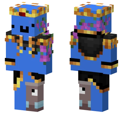 Blue Birthday Cake Minecraft skin