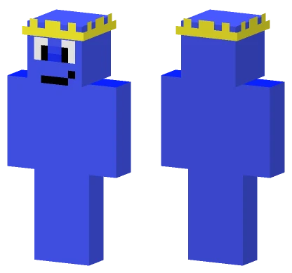 Blue Block Character Minecraft skin