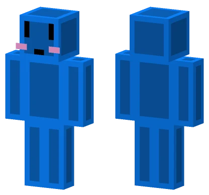 Blue Block Creature Minecraft skin