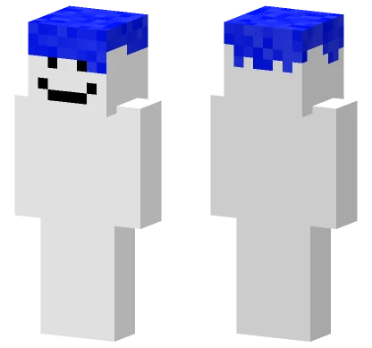 Blue Block Head Minecraft skin