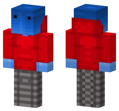 Blue Boi Remastered Minecraft skin
