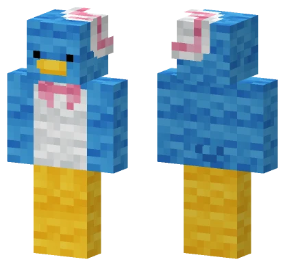 Blue Bunny Girl Minecraft skin