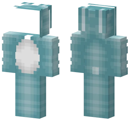 Blue Bunny Hoodie Outfit Minecraft skin
