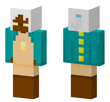 Blue Cape Sky Minecraft skin