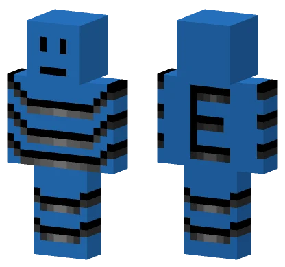 Blue Car Man E Minecraft skin
