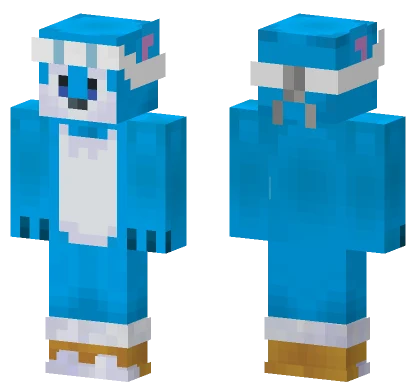 Blue Cat Skin Minecraft skin