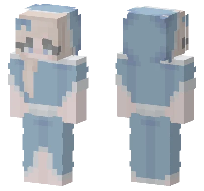 Blue Christmas Girl Minecraft skin