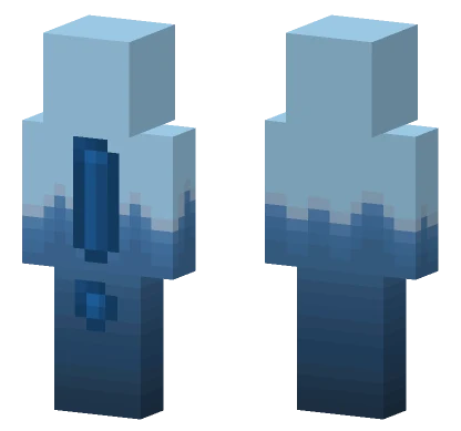 Blue Cityscape Outfit Minecraft skin