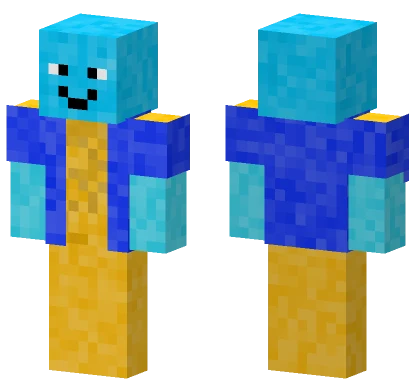 Blue Cloud Character Minecraft skin