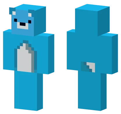 Blue Cloud Character Minecraft skin
