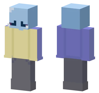 Blue Cloud Guy Minecraft skin