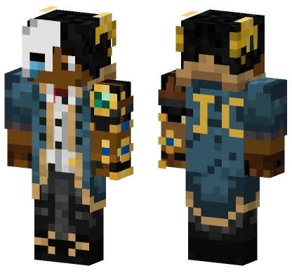 Blue Coated Jaheem Minecraft skin