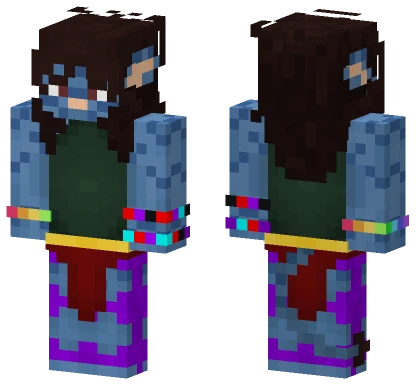 Blue Creature Minecraft skin