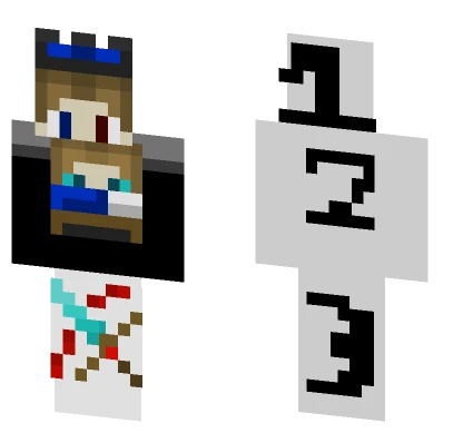 Blue Crown Boy Minecraft skin