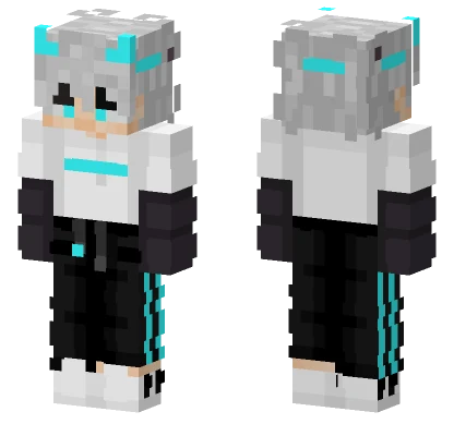 Blue Cute Boy Minecraft skin