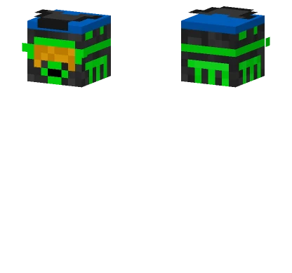 Blue Cyberpunk Outfit Minecraft skin