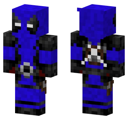 Blue Deadpool Minecraft skin