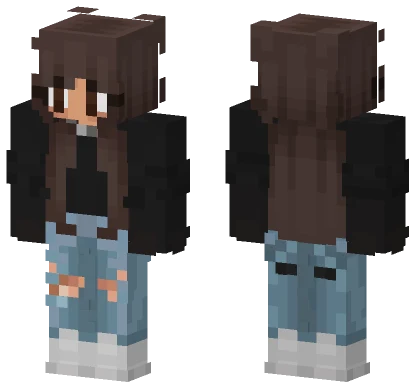 Blue Denim Girl Minecraft skin