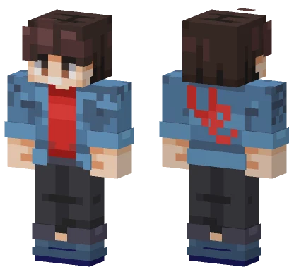 Blue Denim Jacket Minecraft skin