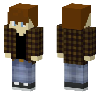 Blue Denim Overalls Minecraft skin